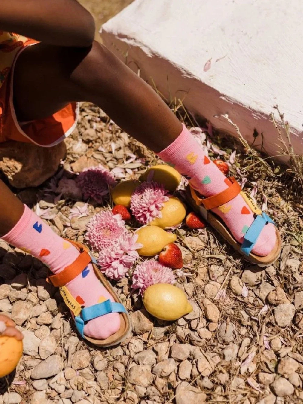 NIB Bobo Choses Color Block Strap Sandals J12